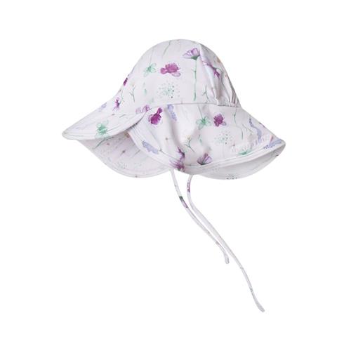 Se MINI A TURE Gustas Mønstret Solhat Floating Flowers | Lyserød | 2-3 years ved Babyshop