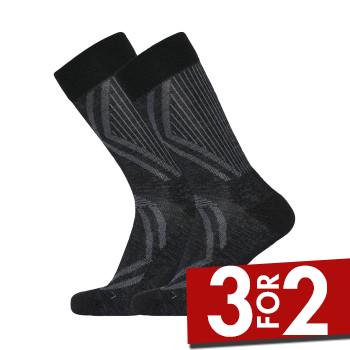 Dovre Strømper 2P Organic Wool Terry Socks Sort Str 40/43 Herre