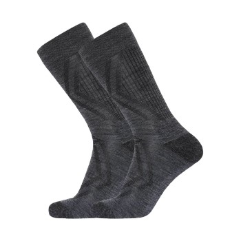 Se Dovre Strømper 2P Organic Wool Terry Socks Mørkgrå  Srl 44/47 ved Timarco