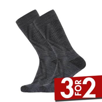 Dovre Strømper 2P Organic Wool Terry Socks Mørkgrå  Srl 44/47 Herre