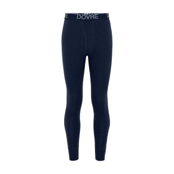 Dovre Wool Long Johns Marineblå merinould Medium Herre