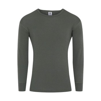 Se Dovre Wool Long Sleeve T-Shirt Grøn uld Small Herre ved Timarco