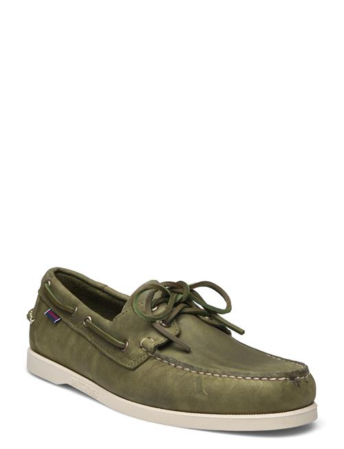 Se Sebago Docksides Crazy H Sebago Green ved Booztlet