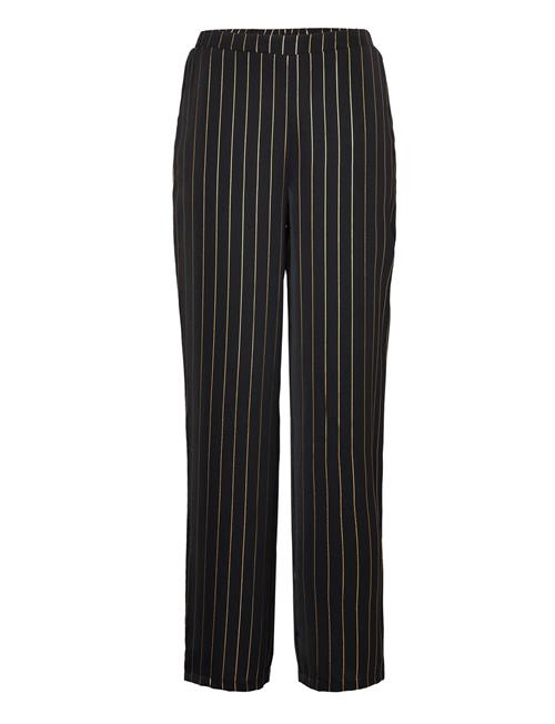 Vila Vistripy Hw Straight Pants/Ka Vila Black