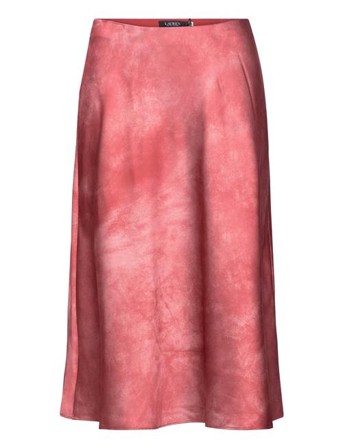 Lauren Ralph Lauren Tie-Dye-Print Satin Skirt Lauren Ralph Lauren Red