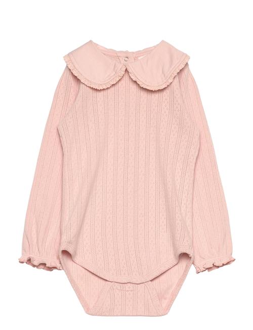 En Fant Body Ls Pointelle En Fant Pink