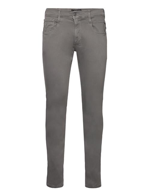 Se Replay Anbass Trousers Slim Hyperflex Colour Xlite Replay Grey ved Booztlet