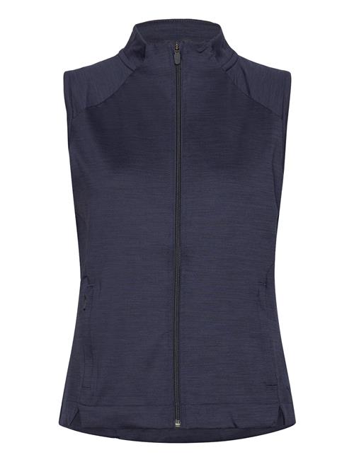 W Cloudspun Heather Full Zip Vest PUMA Golf Navy