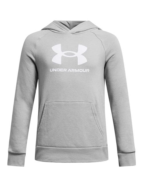 Se Under Armour Ua Rival Fleece Bl Hoodie Under Armour Grey ved Booztlet