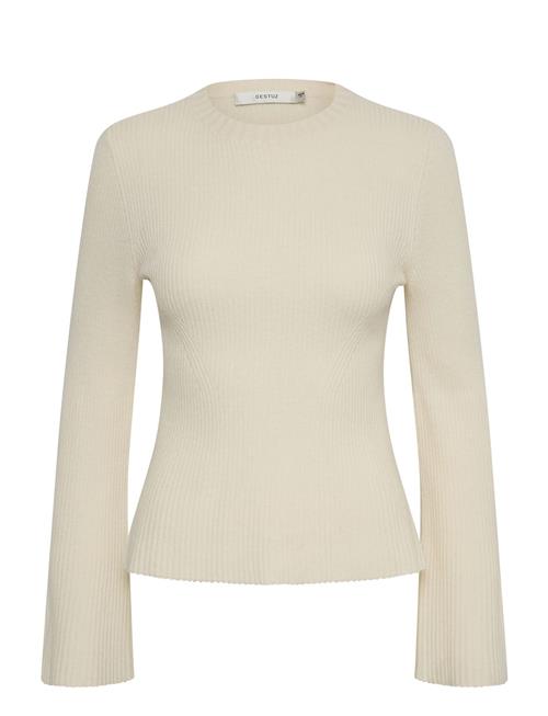 Gestuz Antaligz Peplum Wool Pullover Gestuz Cream