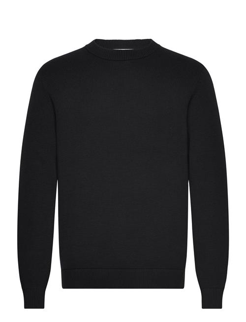 Selected Homme Slhdane Ls Knit Structure Crew Neck Noos Selected Homme Black