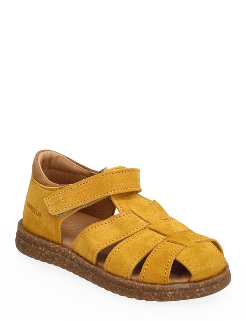 Se ANGULUS Sandals - Flat - Closed Toe - ANGULUS Yellow ved Booztlet