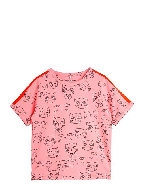 Mini Rodini Cathlethes Aop Ss Tee Mini Rodini Pink