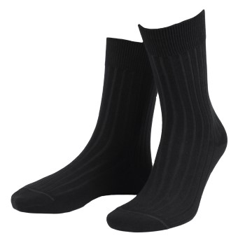 Amanda Christensen Strømper True Ankle Rib Sock Sort Str 43/46 Herre