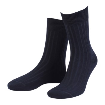 Amanda Christensen Strømper True Ankle Rib Sock Marineblå Str 43/46 Herre