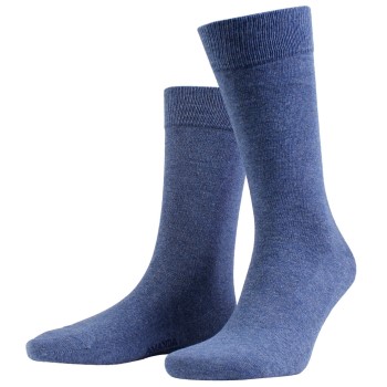 Amanda Christensen Strømper 3P True Combed Cotton Sock Denimblå Str 35/38