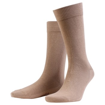 Amanda Christensen Strømper 3P True Combed Cotton Sock Lysbrun  39-42