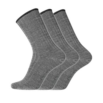 Dovre Strømper 3P Wool No-Elastic Socks Grå Str 40/45 Herre