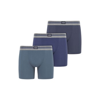 Jockey 3P Boxer Trunk Blå bomuld X-Large Herre