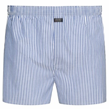 Jockey Woven Poplin Boxer Shorts Blåstribet bomuld Small Herre