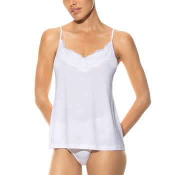 Mey Grace Camisole With Lace Hvid viskose Small Dame