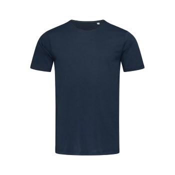 Se Stedman Finest Cotton T For Men Marineblå bomuld Medium Herre ved Timarco