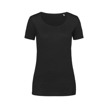 Stedman Finest Cotton T For Women Sort bomuld Small Dame