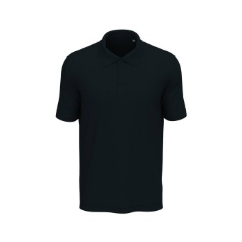 Se Stedman Lux Short Sleeve Polo Mørkblå bomuld Medium Herre ved Timarco