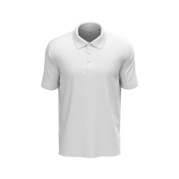 Se Stedman Lux Short Sleeve Polo Hvid bomuld Large Herre ved Timarco