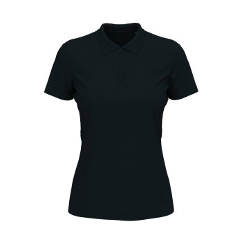 Stedman Lux Short Sleeve Polo For Women Mørkblå bomuld Large Dame