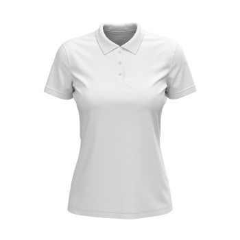 Se Stedman Lux Short Sleeve Polo For Women Hvid bomuld Medium Dame ved Timarco