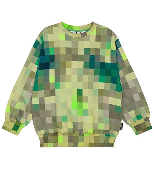 Molo Molo Sweatshirt - Monti - Green Pixels