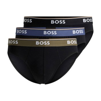 BOSS 3P Power Brief Sort/brun bomuld Small Herre