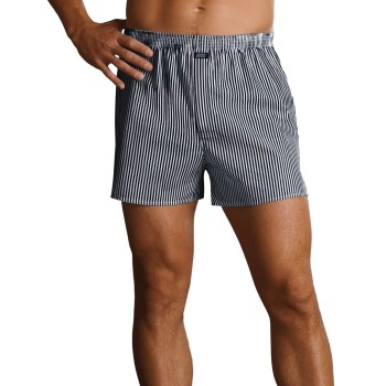 Jockey Woven Poplin Boxer Shorts Stribet bomuld Large Herre