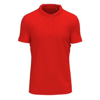 Stedman Clive Short Sleeve Polo Rød ringspundet bomuld Medium Herre