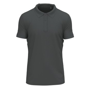 Stedman Clive Short Sleeve Polo Mørkgrå  ringspundet bomuld Medium Herre