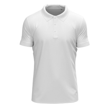 Stedman Clive Short Sleeve Polo Hvid ringspundet bomuld Medium Herre