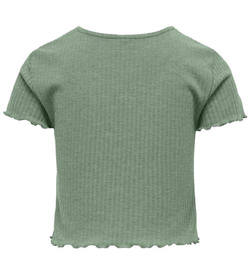 Kids Only Kids Only T-shirt - KogNella - Rib - Noos - Hedge Green