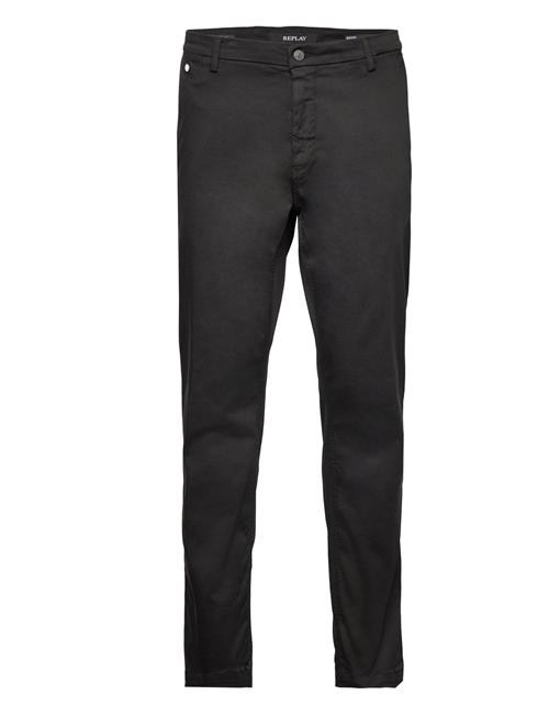 Replay Benni Trousers Regular Hyperchino Color Xlite Replay Black