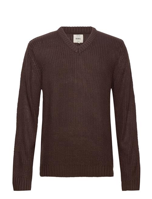 Se Redefined Rebel Rrhenry Knit Redefined Rebel Brown ved Booztlet