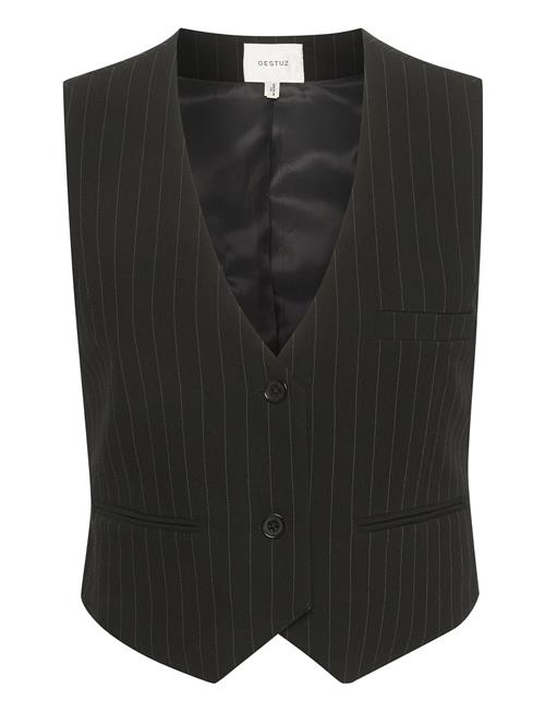 Se Gestuz Joellegz Pinstripe Waistcoat Gestuz Black ved Booztlet