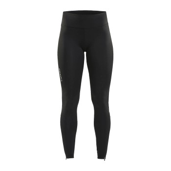 Se Craft Rush Zip Tights W Sort polyester X-Small Dame ved Timarco