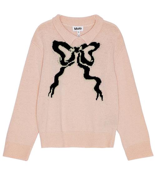 Se Molo Bluse - Strik - Uld/Akryl - Gerd - Petal Blush m. SlÃ¸jfe ved KidsWorld