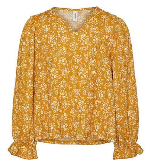 Vero Moda Girl Bluse - VmMaya - Golden Spice/Snow White