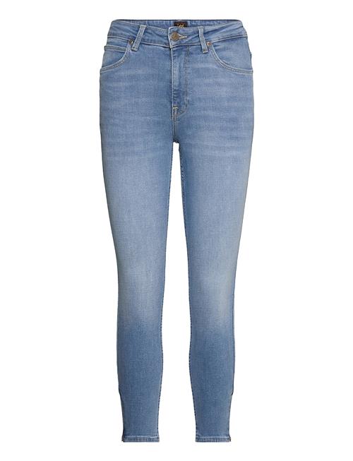 Se Lee Jeans Scarlett High Zip Lee Jeans Blue ved Booztlet