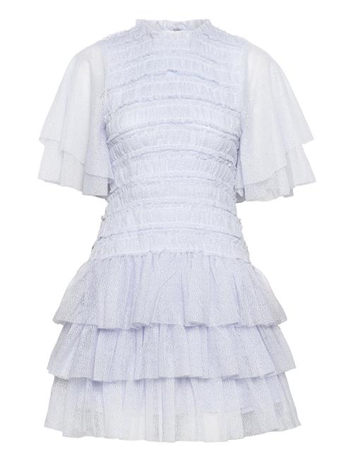 Malina Minnie Short Sleeve Lace Mini Dress Malina Blue