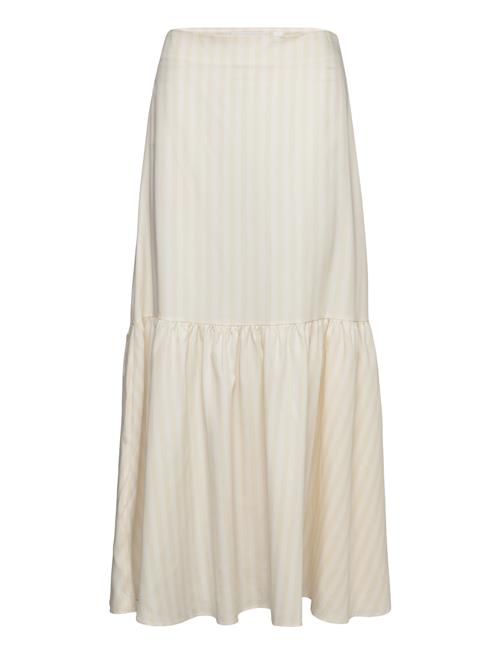 House Of Dagmar Fitted Striped Skirt House Of Dagmar White