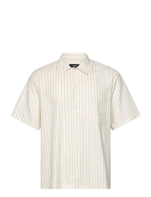 Mads Nørgaard Cotton Linen Mateo Stripe Shirt Ss Mads Nørgaard Cream