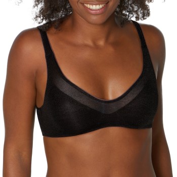 Se Sloggi Bh 3P Oxygene Infinite Soft Bra Sort Medium Dame ved Timarco