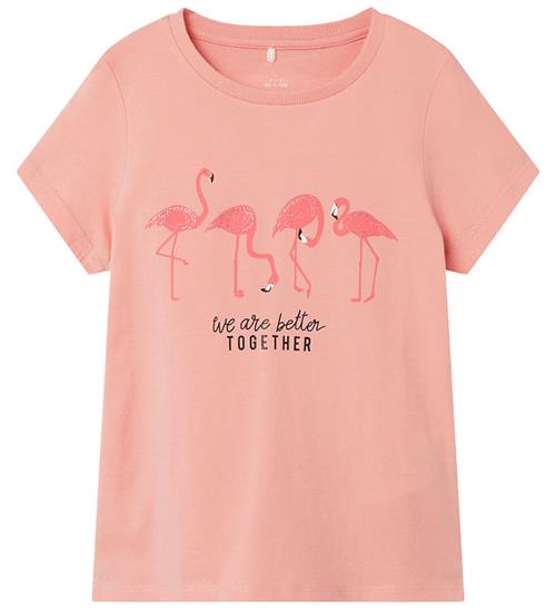 Se Name It Name It T-shirt - NkfPfaimme - Peach Bud m. Print ved KidsWorld